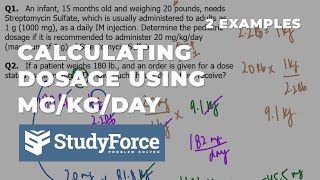 Calculating dosage using MgKgDay [upl. by Aneele]