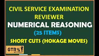 CIVIL SERVICE EXAM REVIEWER 2023  NUMERICAL REASONING [upl. by Fairman306]