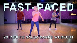 20 Minute FastPaced Salsa Dance Workout [upl. by Yzdnil]