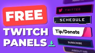 Free Twitch Panels and Full Setup Guide [upl. by Gaynor976]