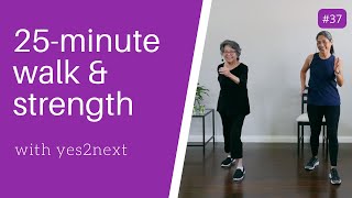 25 MIN WALK amp STRENGTH WORKOUT  Seniors Beginners [upl. by Hagep]