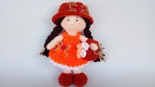 Bambola Amigurumi Uncinetto Tutorial 🌈 Muñeca Crochet Amigurumi  Doll Crochet Amigurumi Tutorial [upl. by Benson]