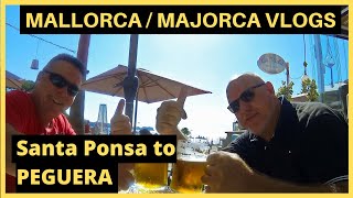 SANTA PONSA to PEGUERA Mallorca  Majorca Vlog [upl. by Bresee7]