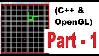 OpenGL amp C game programming tutorial  2D   PART 1  Creating a snake Game [upl. by Elicul]