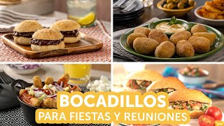 Bocadillos para fiestas y reuniones  Kiwilimón [upl. by Reeba891]