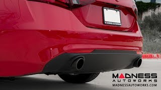 Alfa Romeo Giulia Performance Exhaust Systems by MADNESS Autoworks [upl. by Gnouh]