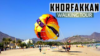 4K Khorfakkan Beach amp Al Rafisah Dam Walking Tour 2021 [upl. by Cariotta536]