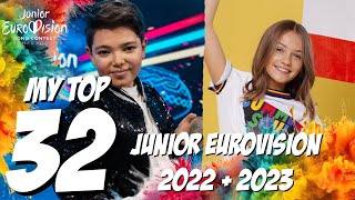 TOP 32  JUNIOR EUROVISION 2022  JUNIOR EUROVISION 2023  JESC [upl. by Niwrud]