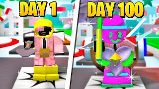 I Survived 100 Days In Bee Swarm Simulator [upl. by Ameer]