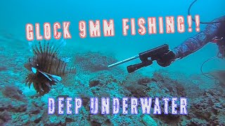 GlockFishing Underwater with the quotFireFishquot  9mm Handgun Shooting Lionfish Episode 1 [upl. by Aggie]