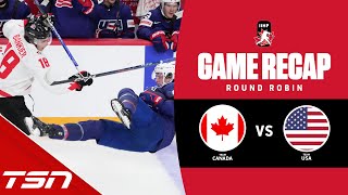 Canada vs USA  2023 World Juniors Highlights [upl. by Zebaj]