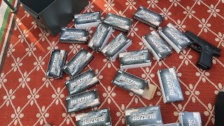 BEST 9MM AMMO 1000 ROUNDS Blazer Ammunition Review [upl. by Ahseneuq]