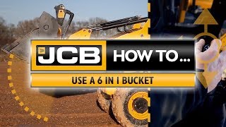 How to use a JCB 6 in 1 bucket [upl. by Ullund]