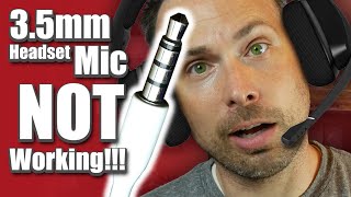 Why Doesnt My Headset Mic Work amp How to Fix it 35mm audio cable [upl. by Jami429]