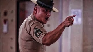 USMC Drill Instructors Meet New Recruits • Initial Speech [upl. by Atteiluj]