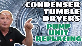 Condenser Tumble Dryer how to replace the pump unit [upl. by Acenom]