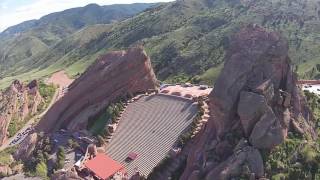 Red Rocks Amphitheater  4K Drone Footage MUST SEE [upl. by Xet]