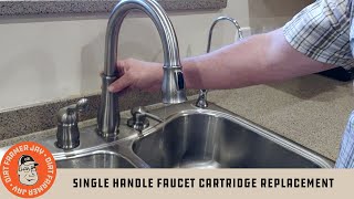 Delta Single Handle Faucet Cartridge Replacement [upl. by Akoyn128]