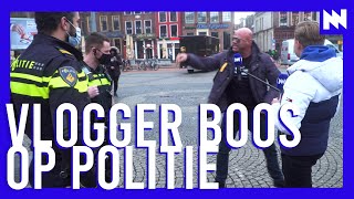 Vlogger krijgt ruzie met de politie tijdens interview met Dennis [upl. by Ahseenak902]