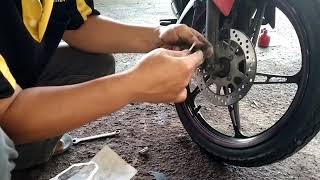 Cara Tukar Brake Pad LC135 [upl. by Mikah566]