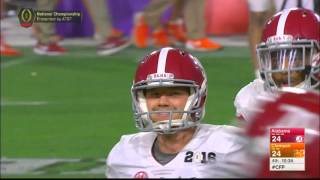 Alabamas onside kick against Clemson [upl. by Osner]