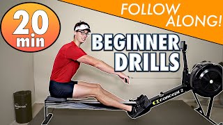 Rowing Machine The PERFECT Beginners Technique Cardio Workout [upl. by Mayfield750]