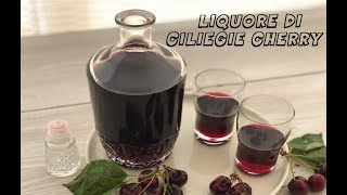 Liquore di ciliegie cherry FATTO IN CASA [upl. by Imailiv]