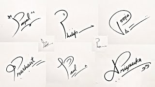 How to Draw Signature like a Billionaire For Alphabet quotPquot [upl. by Schaffel]