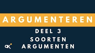 Argumenteren soorten argumenten 34 [upl. by Hanid]