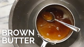 How to make Brown Butter  How to make Beurre Noisette [upl. by Hardi]