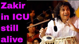 Tabla maestro Zakir in ICU still alive [upl. by Anneuq]