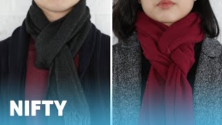 9 Classy Ways To Wear A Winter Scarf [upl. by Hoo]