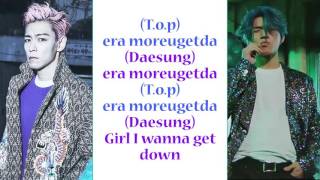 BIG BANG  Fxxk It Romanization Lyrics [upl. by Arykat]