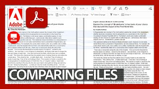 Comparing Files  Acrobat for Educators [upl. by Erskine]