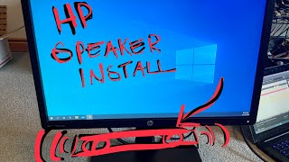 Install hp speaker bar on monitor [upl. by Jonathon]