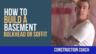 How to Build a Basement Bulkhead or Soffit  DIY [upl. by Enitsugua]