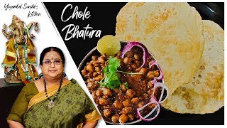 Recipe 399 Chole Batura Street food Style [upl. by Ennayram]