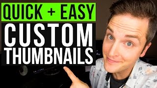 How to Make a YouTube Custom Thumbnail Tutorial — Quick and Easy [upl. by Eatnad]