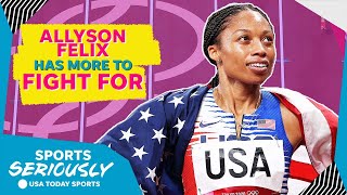 Allyson Felix reflects on her legacy Olympic record and being a mother  Sports Seriously [upl. by Mima]