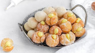 CASTAGNOLE  Italian Sweet Dough Balls  Easy Vegan Recipe [upl. by Elle]