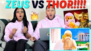 Epic Rap Battles of History quotZeus vs Thorquot REACTION [upl. by Emia]