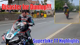 IOMTT 2024 Superbike TT  Disaster for Dunlop [upl. by Halie]