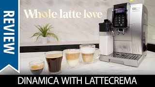 Review DeLonghi Dinamica With LatteCrema Automatic Espresso Machine [upl. by Middleton]