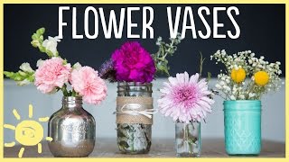 DIY  3 Gorgeous Flower Vases So Easy [upl. by Eiroj300]