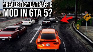 REALISTIC LA TRAFFIC IN GTA 5  How to install the LS Traffic mod in GTA 5  PC MOD [upl. by Ahsennek]