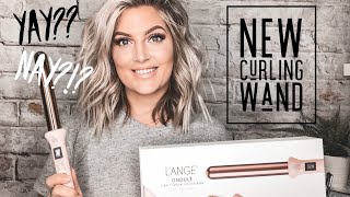 MESSY CURLS HAIR TUTORIAL  New Lange Wand [upl. by Enaffit]