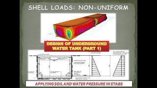 Design of underground water tank RCC using ETABS part 1 [upl. by Seed315]