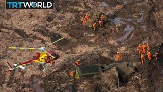 Brazil Dam Collapse 12M litres of mining waste slams into town [upl. by Eidorb]