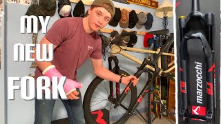 Unboxing New 26” Dirt Jumper Fork Marzocchi Bomber DJ [upl. by Reid232]