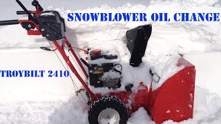 How to change the oil in a TroyBilt or MTD snowblower Easy [upl. by Pickens76]